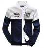 Men's Fashion - Navy Blue & White Exclusive Sport Jacket For Men