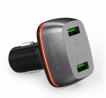 PowerDrive+ 2 Ports 42W Quick Charge 3.0 Dual USB Car Charger - Black