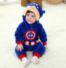 Spring Baby Rompers Boy Jumpsuit Autumn Captain America