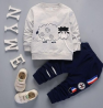 Suits Clothes Casual Spring Pure Cotton Baby Boy Children Kids Clothing Quantity Rabbit Customized