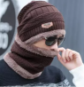 UGLY FISH Cap Winter Hat And Neck Warmer For Men Knit Hat