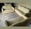 White Couch Sofa Set