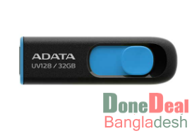 ADATA 32 GB UV128 USB 3.2 Black-Blue Pen Drive
