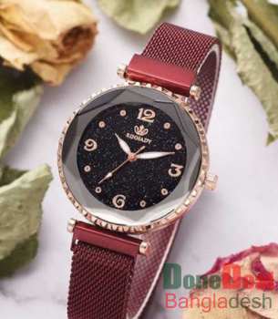 Alloy Quartz Wristwatch with 4 Pieces Bracelet for Women