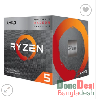 AMD Ryzen 5 3400G Processor with Radeon RX Vega 11 Graphics (BUNDLE)