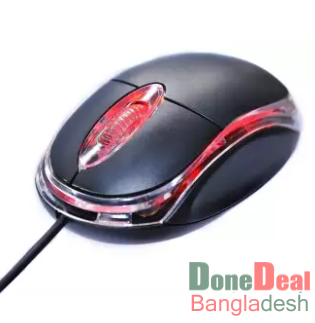 Black USB Wired Mouse