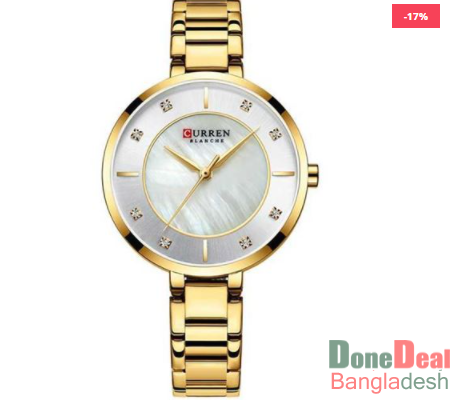 CURREN 9051 Quartz Bracelet Watch for Women – Gold