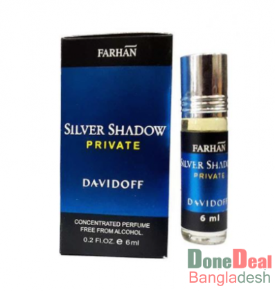 DAVIDOFF Silver Shadow Private Alcohol Free Attar Perfume - 6ml