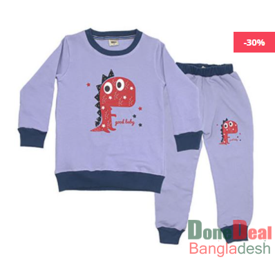 Dino Full Sleeve Tops & Pants for Kids - CLB 311 Product Code: M-694-112596