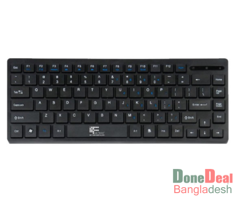 Fantech K3M Wired Black Slim Mini Keyboard