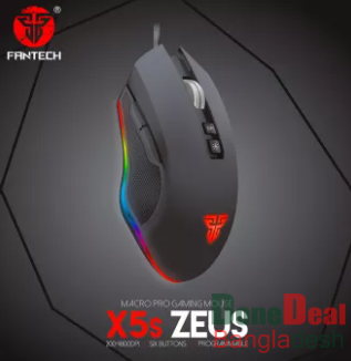 FANTECH X5s ZUES (Programable) RGB RUNNING CHROMA Macro Pro Gaming Mouse