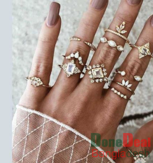 Finger Ring for Women - 12 Pieces Set