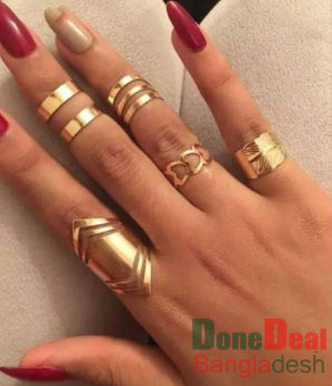 Finger Ring for Women - 5 Pieces Set