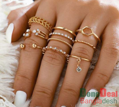 Finger Ring for Women 8 Pieces Set - S2