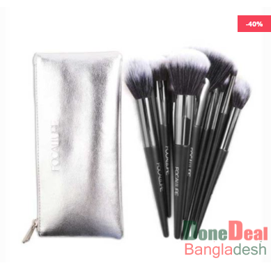 Focallure 10 Piece Brush Set With Leather Bag - FA 70
