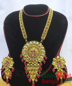 Gold Plated Necklace & Earring Set – TC11