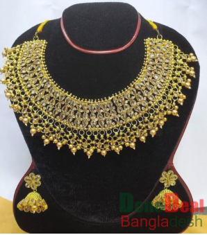 Gold Plated Necklace & Earring Set – TC15