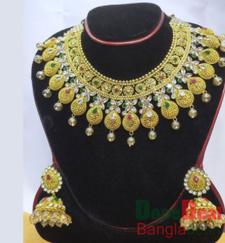 Gold Plated Necklace & Earring Set – TC16