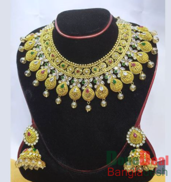 Gold Plated Necklace & Earring Set – TC16