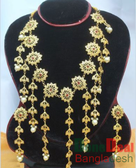 Gold Plated Necklace & Earring Set – TC18
