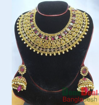 Gold Plated Necklace & Earring Set – TC21