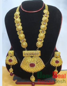 Gold Plated Necklace & Earring Set – TC22