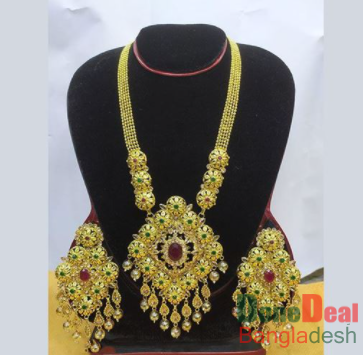 Gold Plated Necklace & Earring Set – TC26
