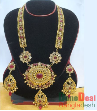 Gold Plated Necklace & Earring Set – TC27