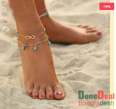 Golden Chain Anklet - A6