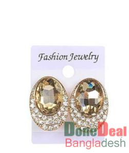 Golden Color Stone Earring for Women – HT0156