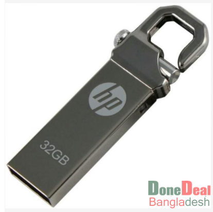 HP 32GB Steel Body Key Ring Style USB Pen Drive