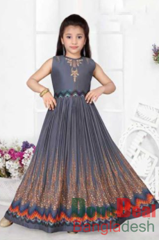 Indian Silk Party Gown for Girls – 548