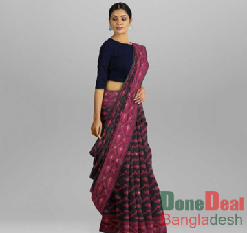 Jamdani Design Tangail Half Silk Saree - SAMG05