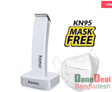 Kemei KM-619 Rechargeable Electric Hair Clipper Beard Trimmer (KN95 Mask Free)