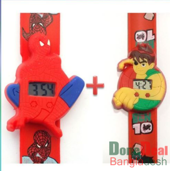 Kids Scale Wrist Watch (Spiderman+Ben10) Combo Pack