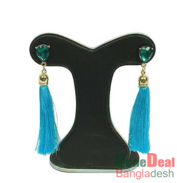 Long Sky Color Tassel Earring for Women – HT0158