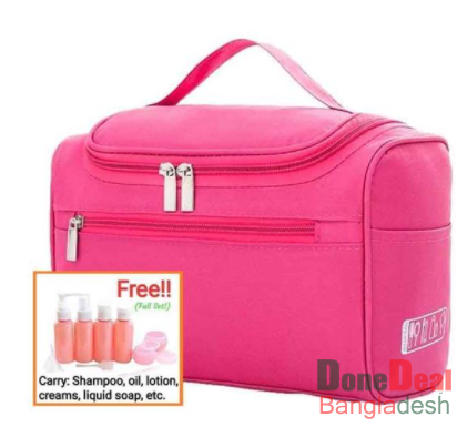 Makeup Organizer Box - Deep Pink