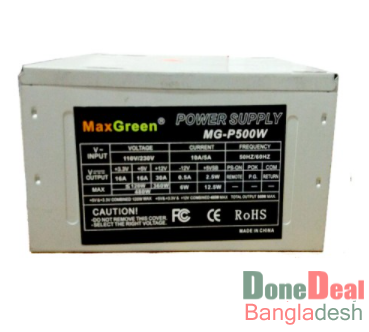 MaxGreen 500 Watt power supply