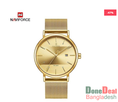 NAVIFORCE Stainless Steel Ladies Watch (Gold) - NF3008