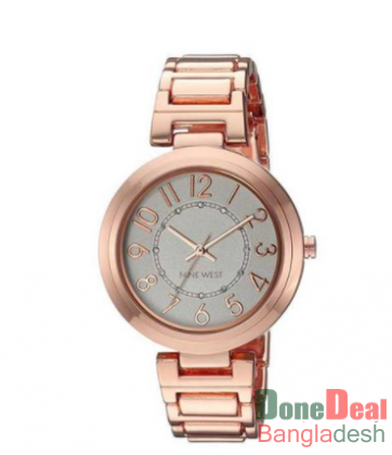 NINE WEST Easy To Read Dial Bracelet Watch for Women - NW/1892SVRG