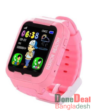 Real-Time Security Tracker Smart Watch for Kids Pink - K3