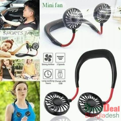 Rechargeable Hanging Neck fan