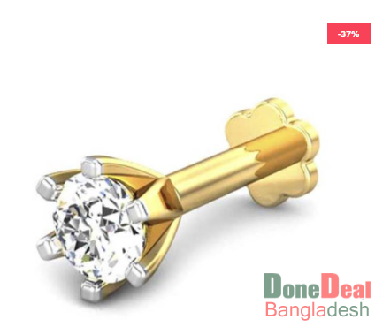 Single Stone Diamond Nose Pin (GF-PS-DN-01)