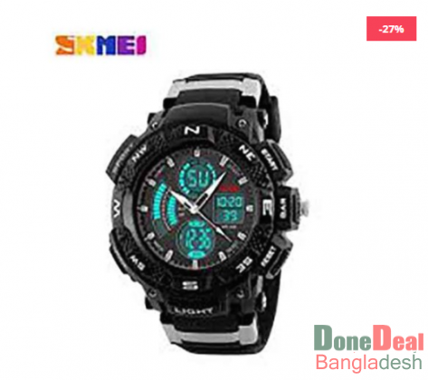 Skmei 1211BL PU Wristwatch for Men