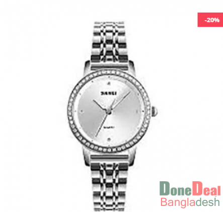 Skmei 1311SL Stainless Steel Quartz Wristwatch for Men
