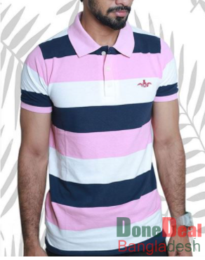 Stripe Polo T-shirt for Men – M02