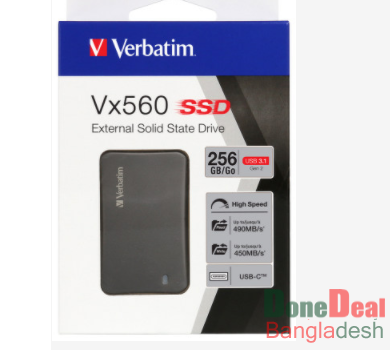 Verbatim Vx560 256GB External SSD