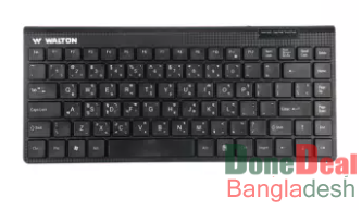 Walton Wireless Mini Keyboard Silk Printing + UV Coating (Bangla+English)