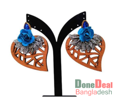 Wood & Gold Plated Earring TR-777
