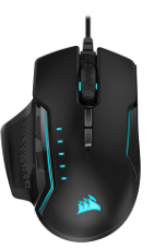 Corsair GLAIVE RGB PRO Gaming Mouse — Black/Aluminum (AP)